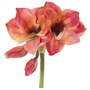 13" Amaryllis Artificial Flower (Set of 4)