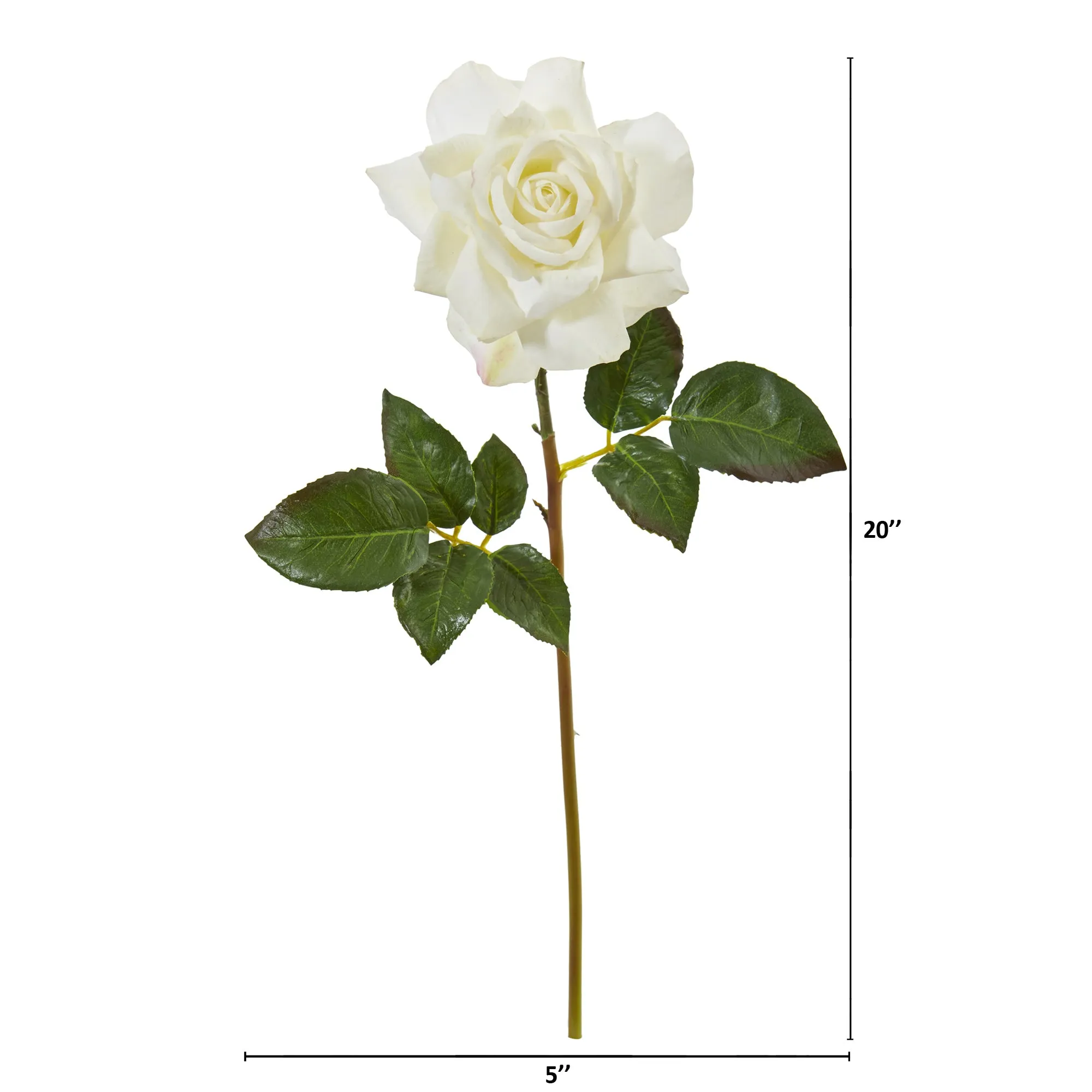 20" Rose Artificial Flower (Set of 6)