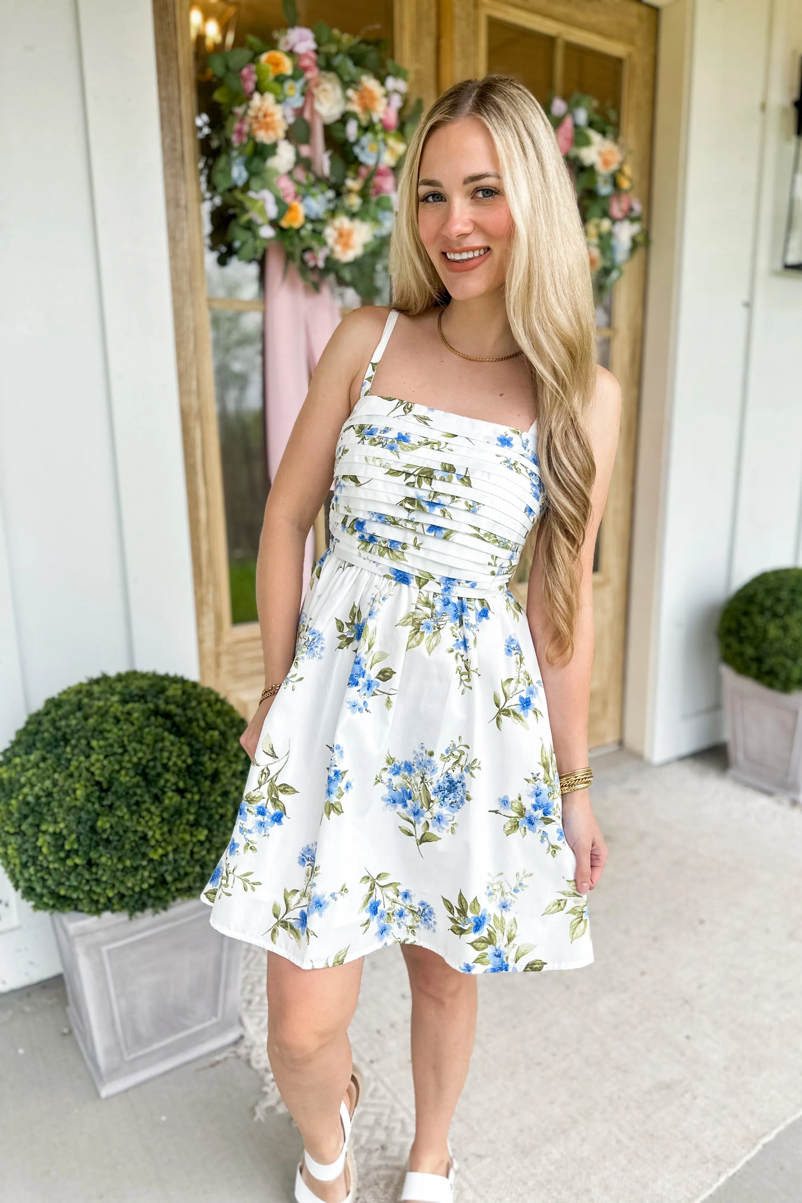Ada Floral Print Spaghetti Strap Dress *FINAL SALE*