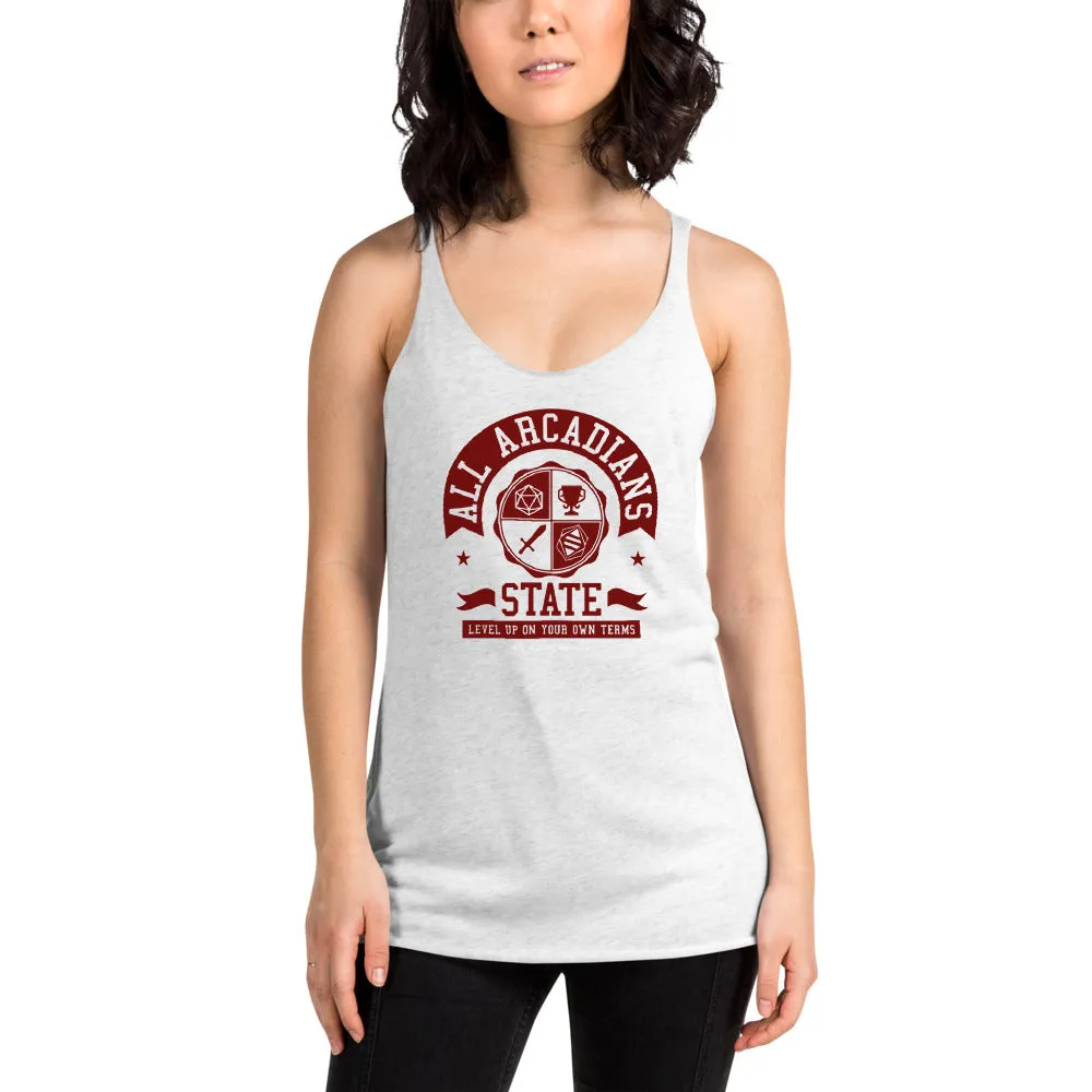 All Arcadians State Women's Racer-back Tank-top