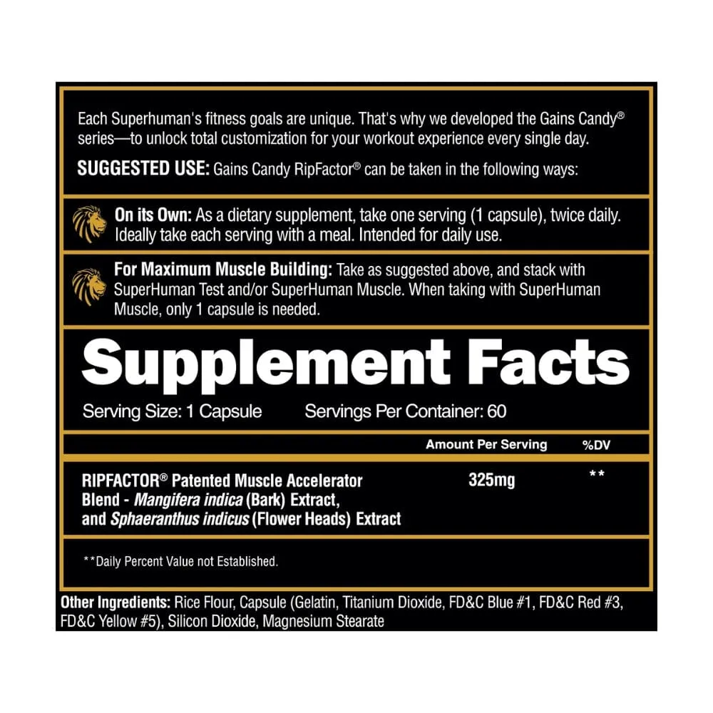 Alpha Lion Gains Candy RipFactor 60 Capsules