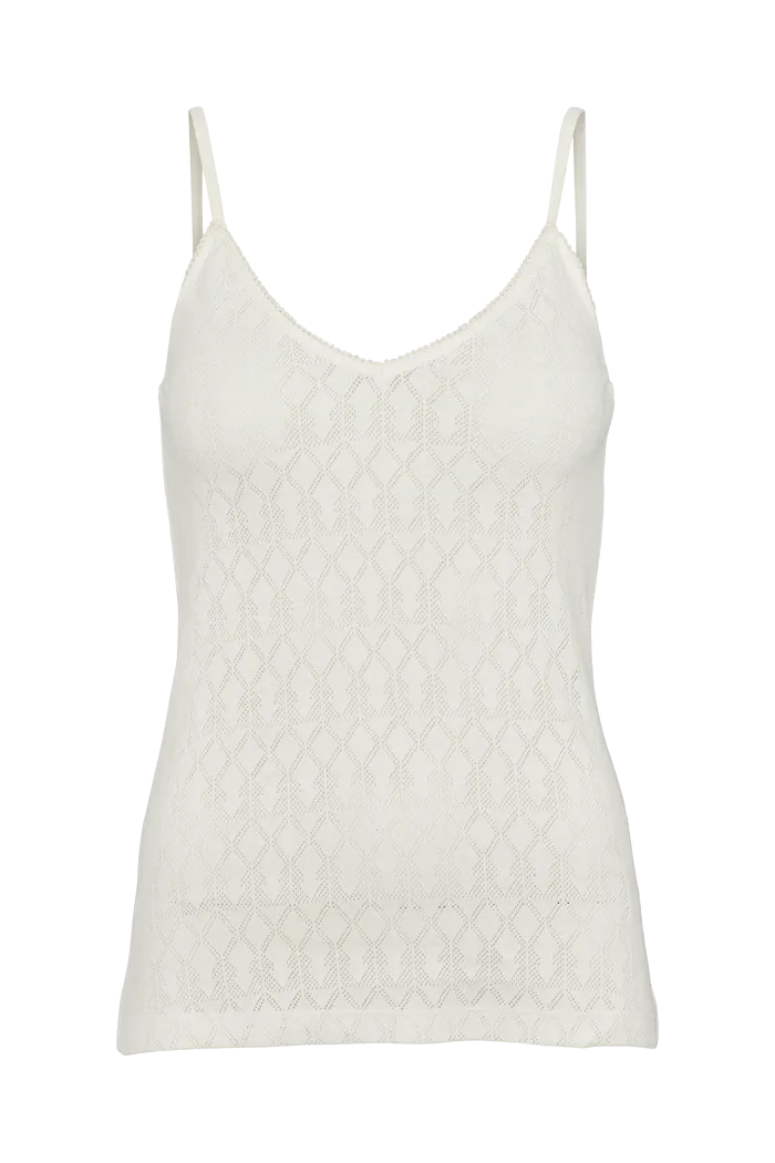 Ana Strap top - White Swan