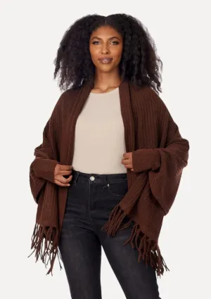 Ashby Cardigan Wrap - Brown
