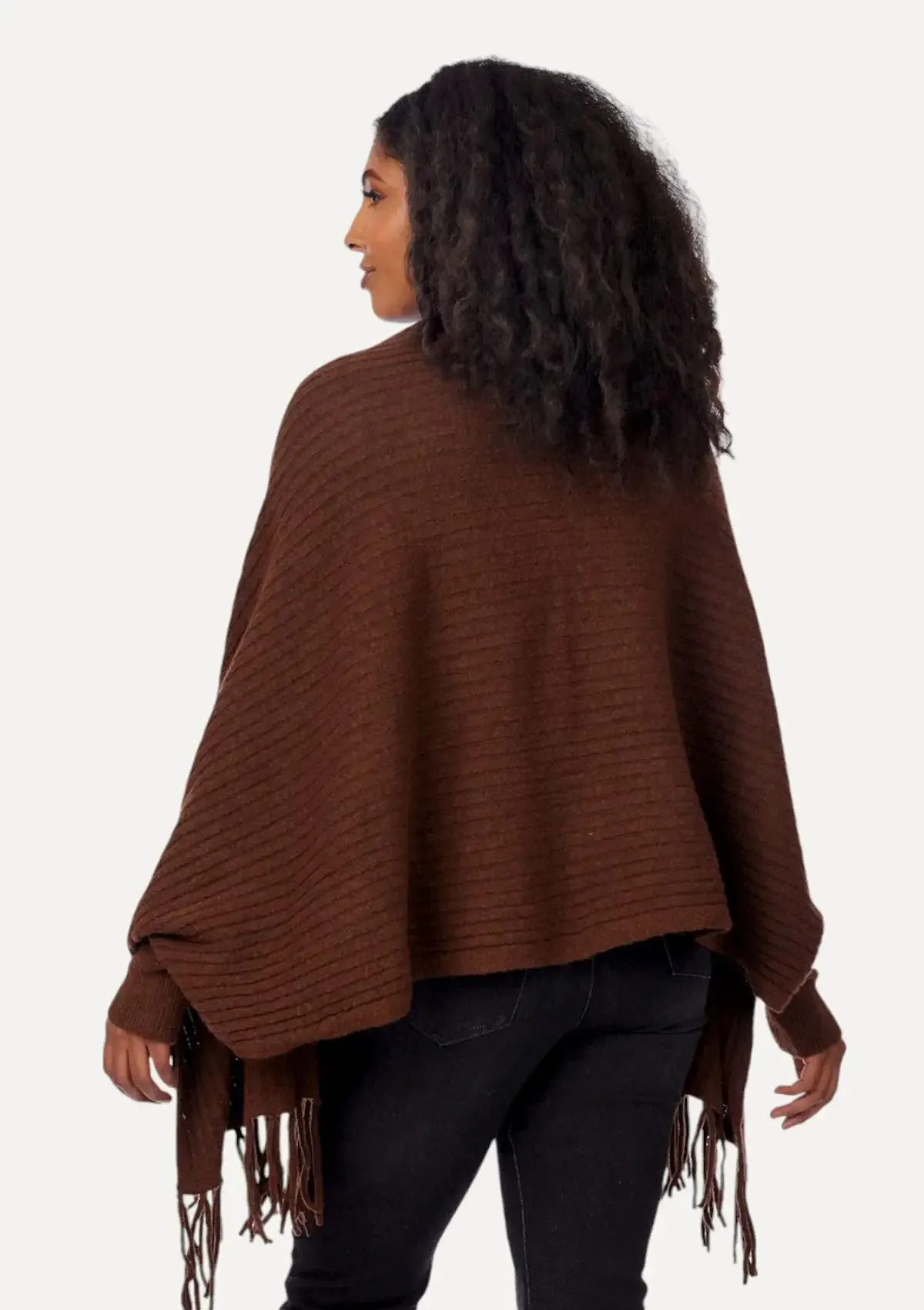 Ashby Cardigan Wrap - Brown