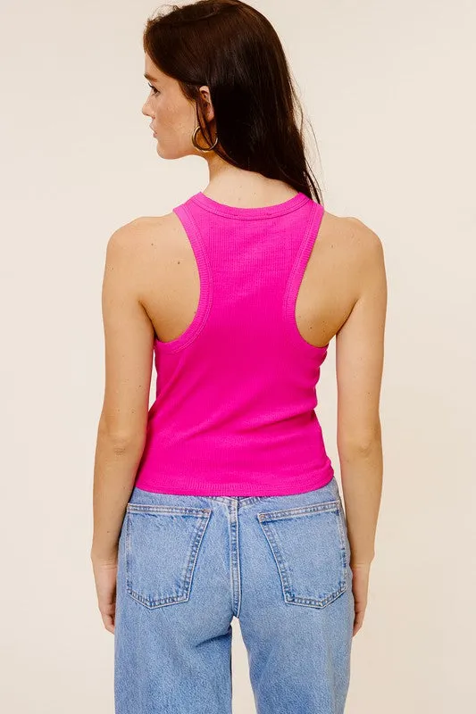 Basic Crop Stretch Tank // 3 COLORS I