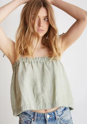 Bella Dahl - Ruffle Top Tied Cami Hillside