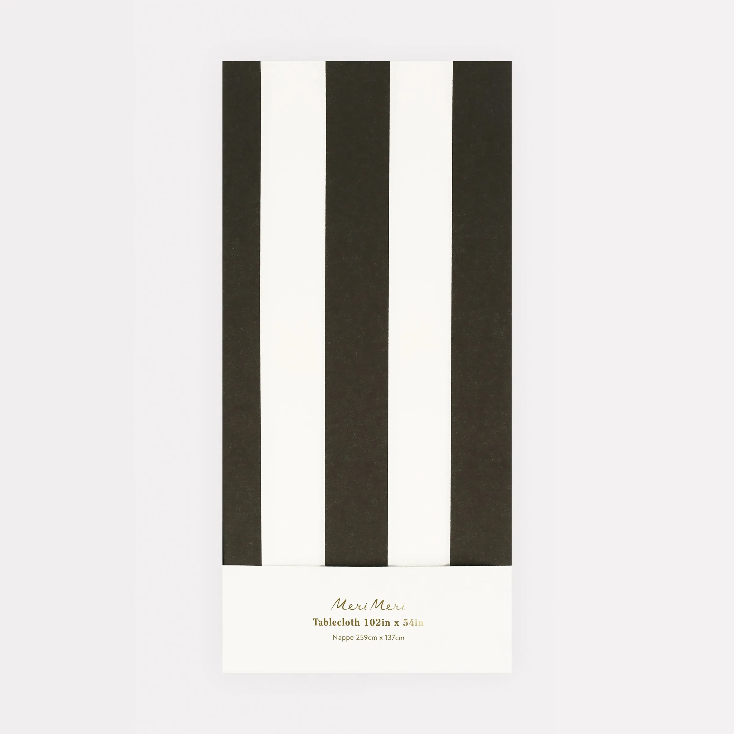 Black Striped Tablecloth