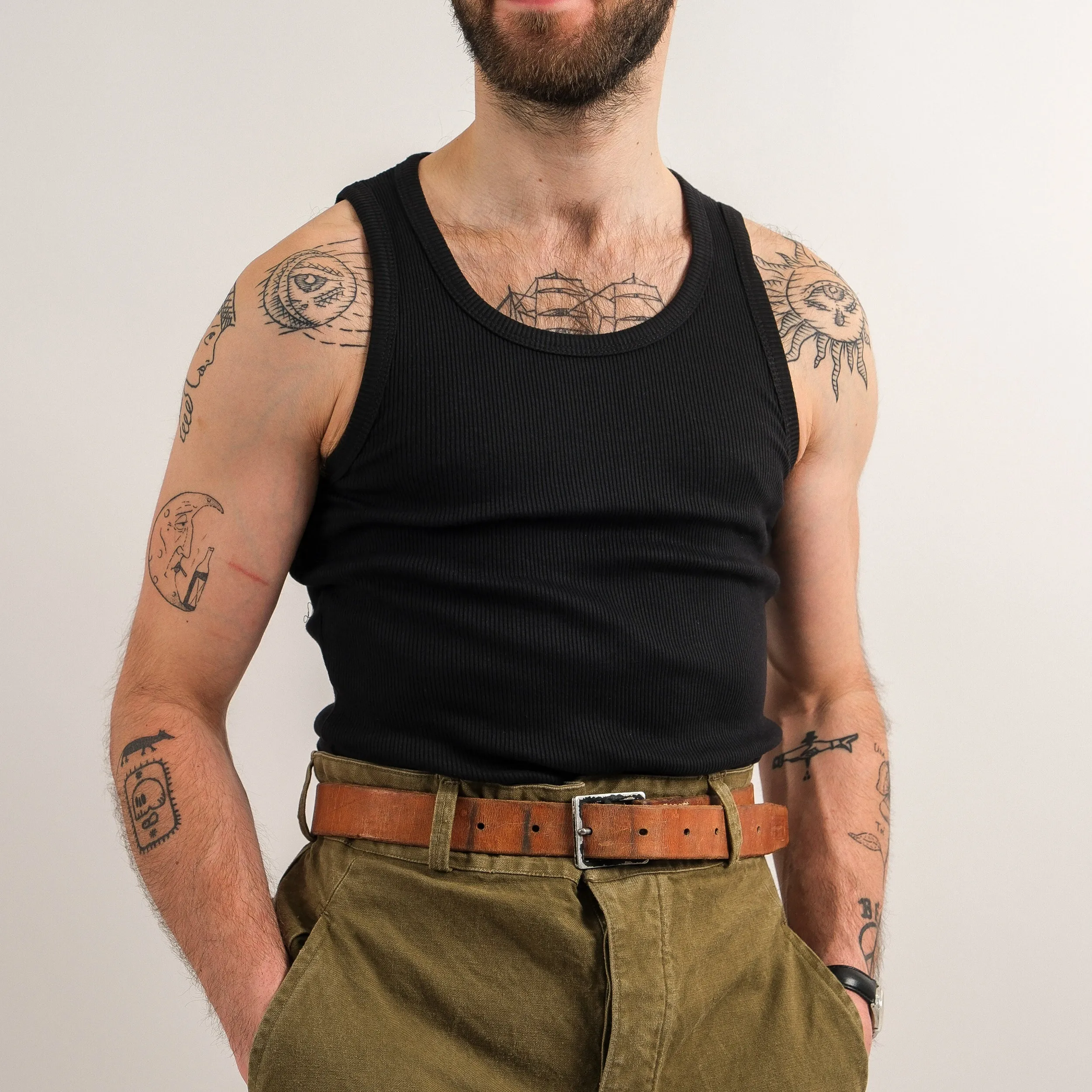 BLACK US TANK TOP