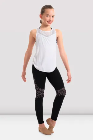 Bloch FT5087C Girls Abrielle Mesh Spliced Wrap Back Tank