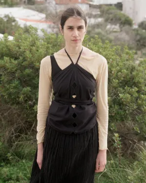 Cessa Ligo Top - Wild Silk - Black