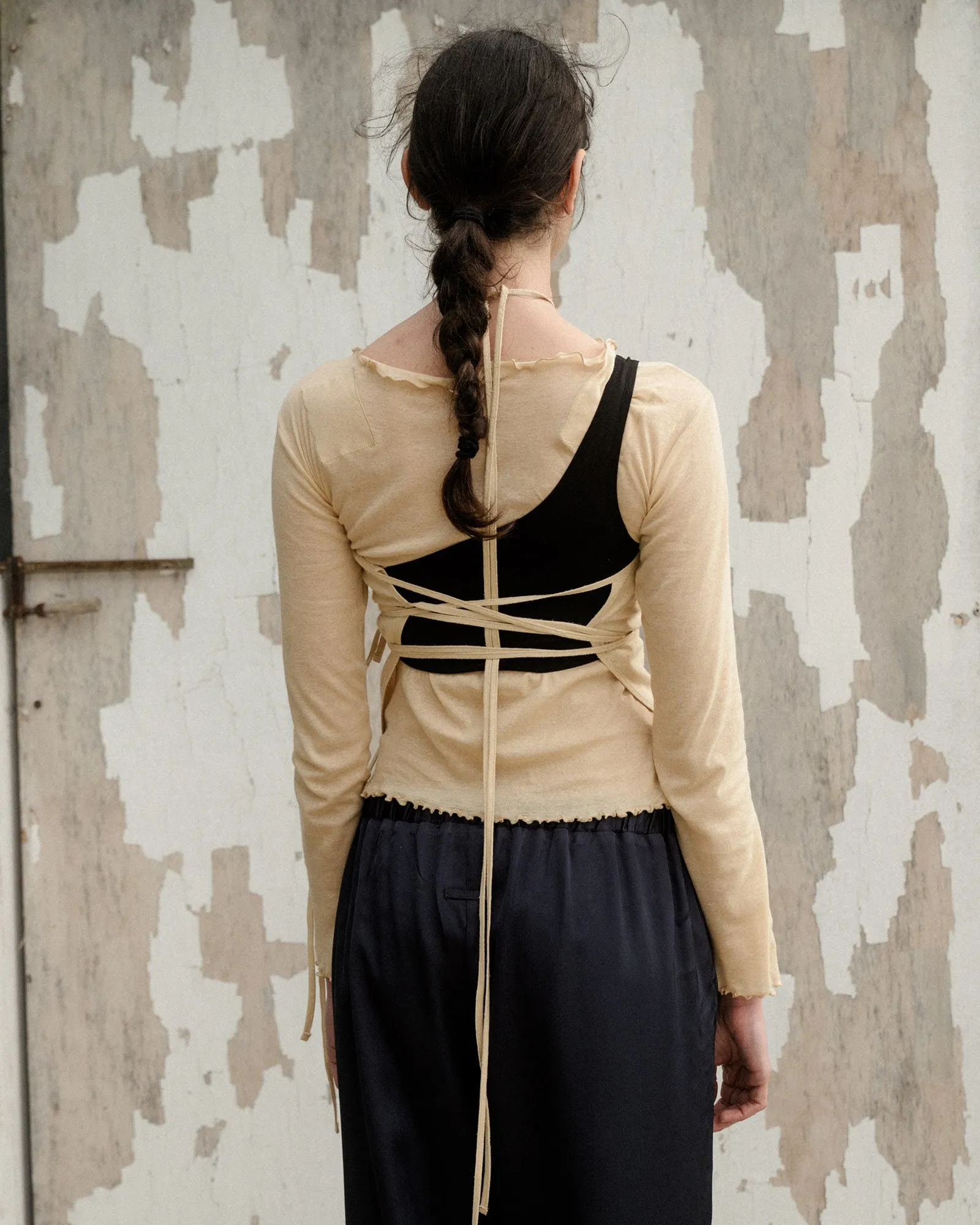 Cessa Ligo Top - Wild Silk - Tooth White