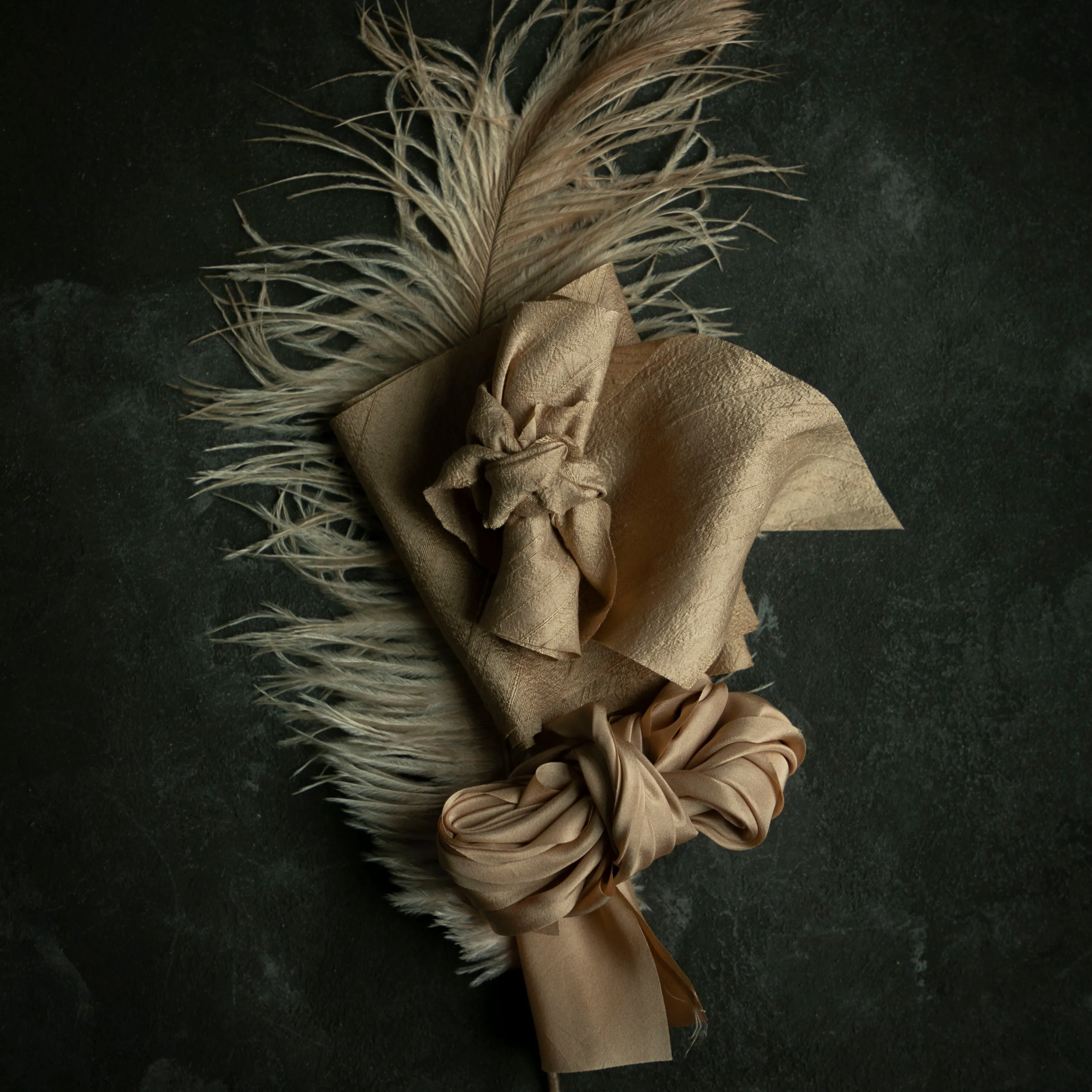 Cinnamon {Dupioni} Organic Silk Ribbon