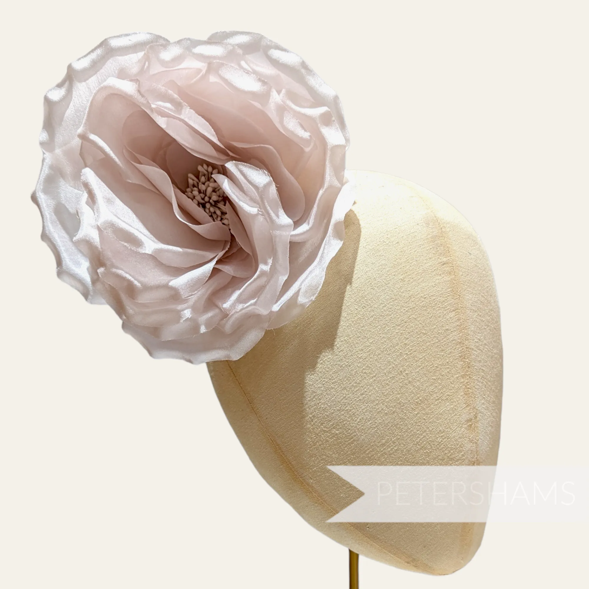 'Danielle' Large 15cm Silk Rose Millinery Flower Hat Mount