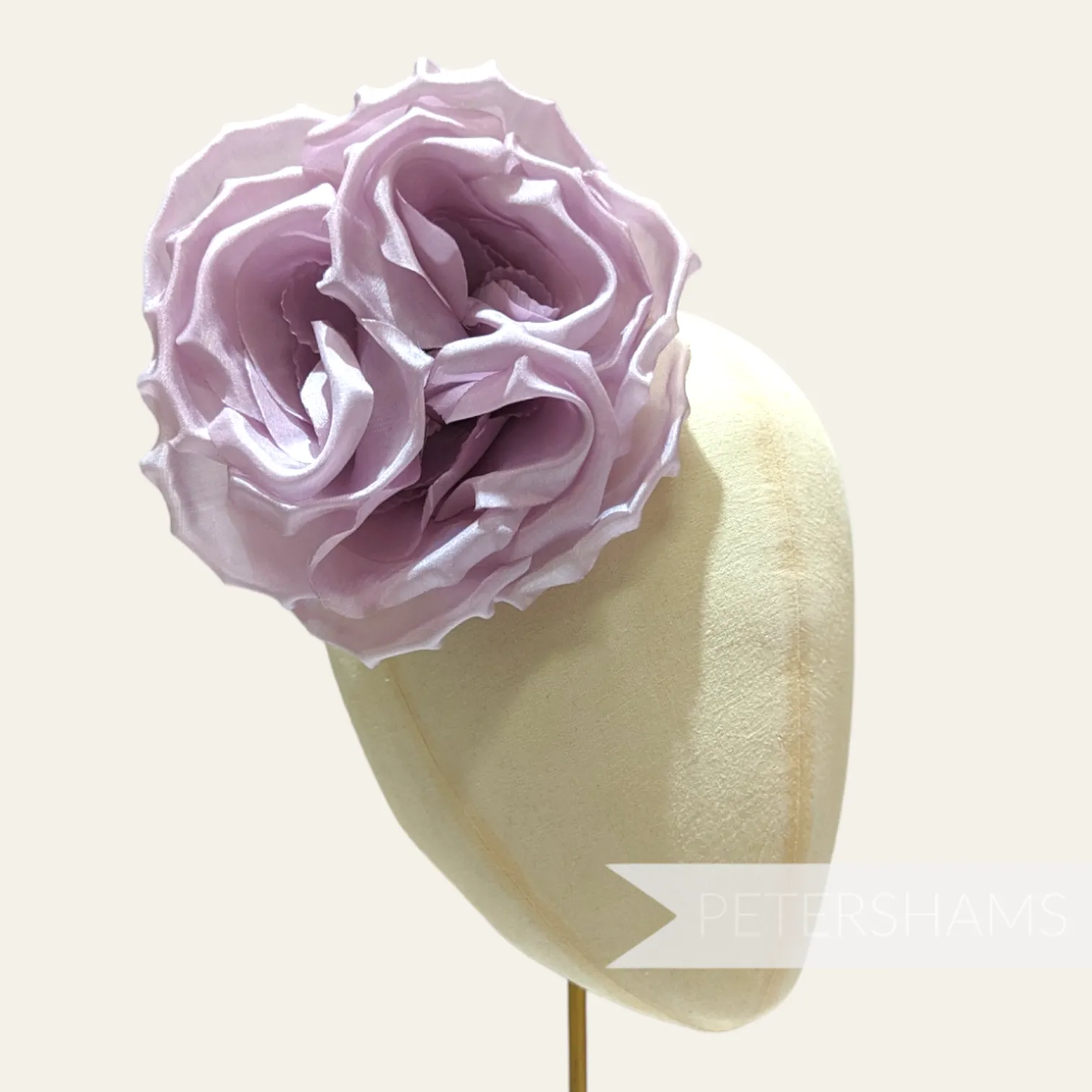 'Danielle' Large 15cm Silk Rose Millinery Flower Hat Mount