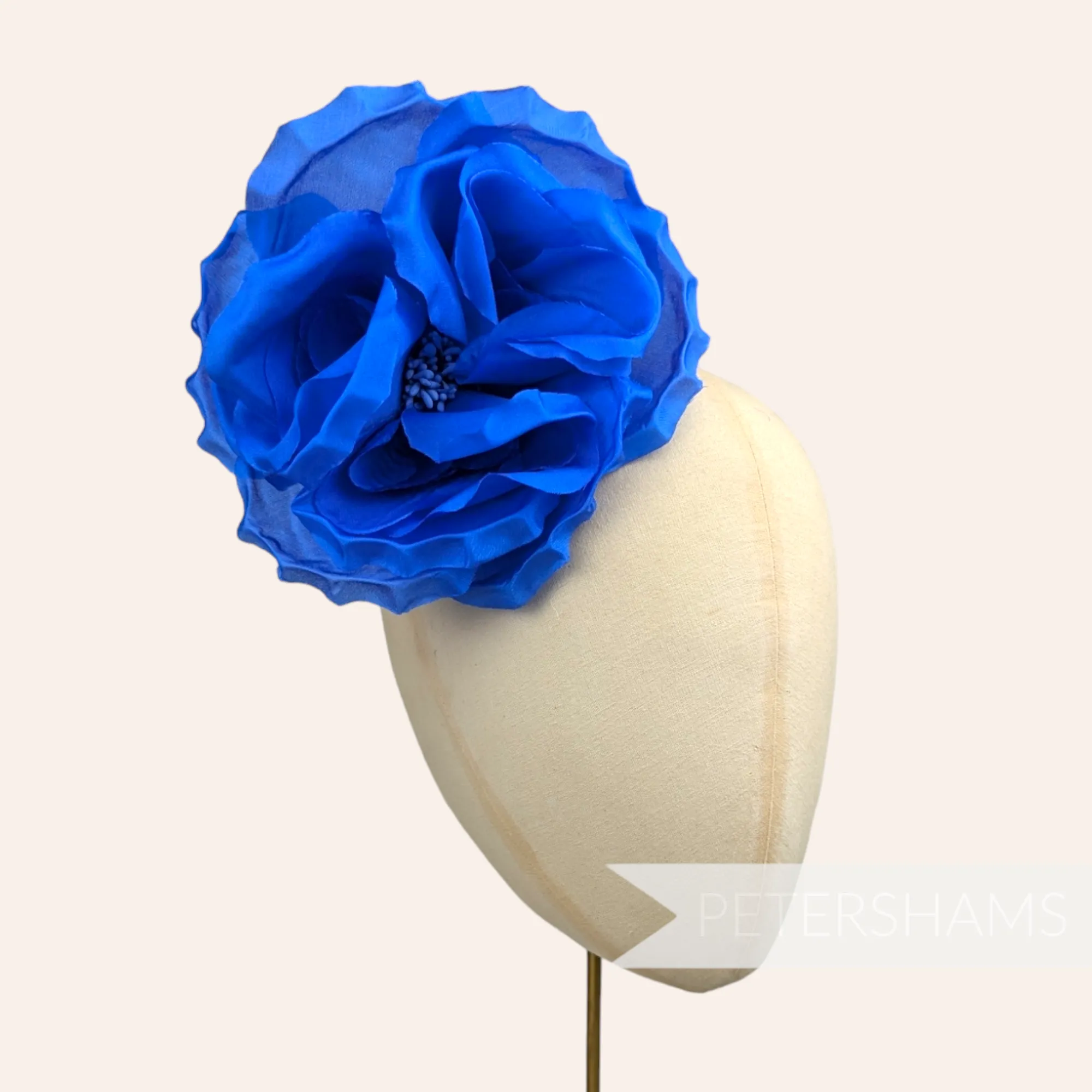 'Danielle' Large 15cm Silk Rose Millinery Flower Hat Mount
