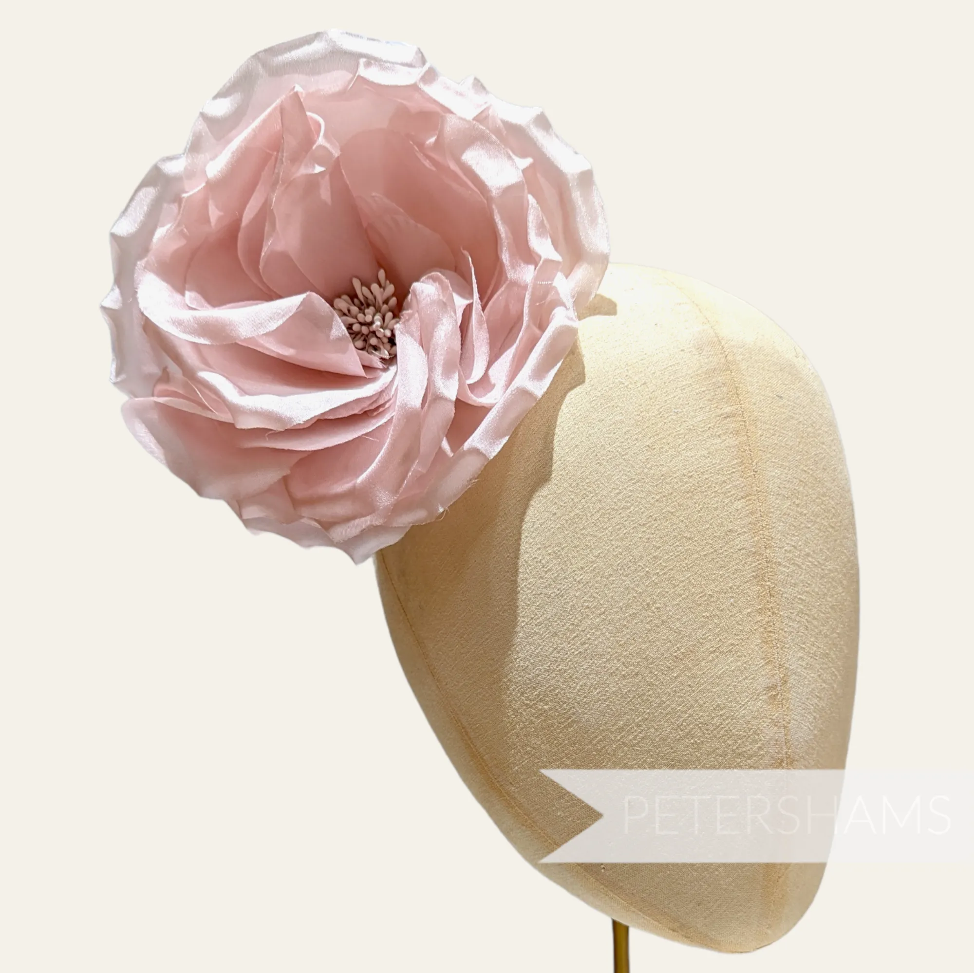 'Danielle' Large 15cm Silk Rose Millinery Flower Hat Mount