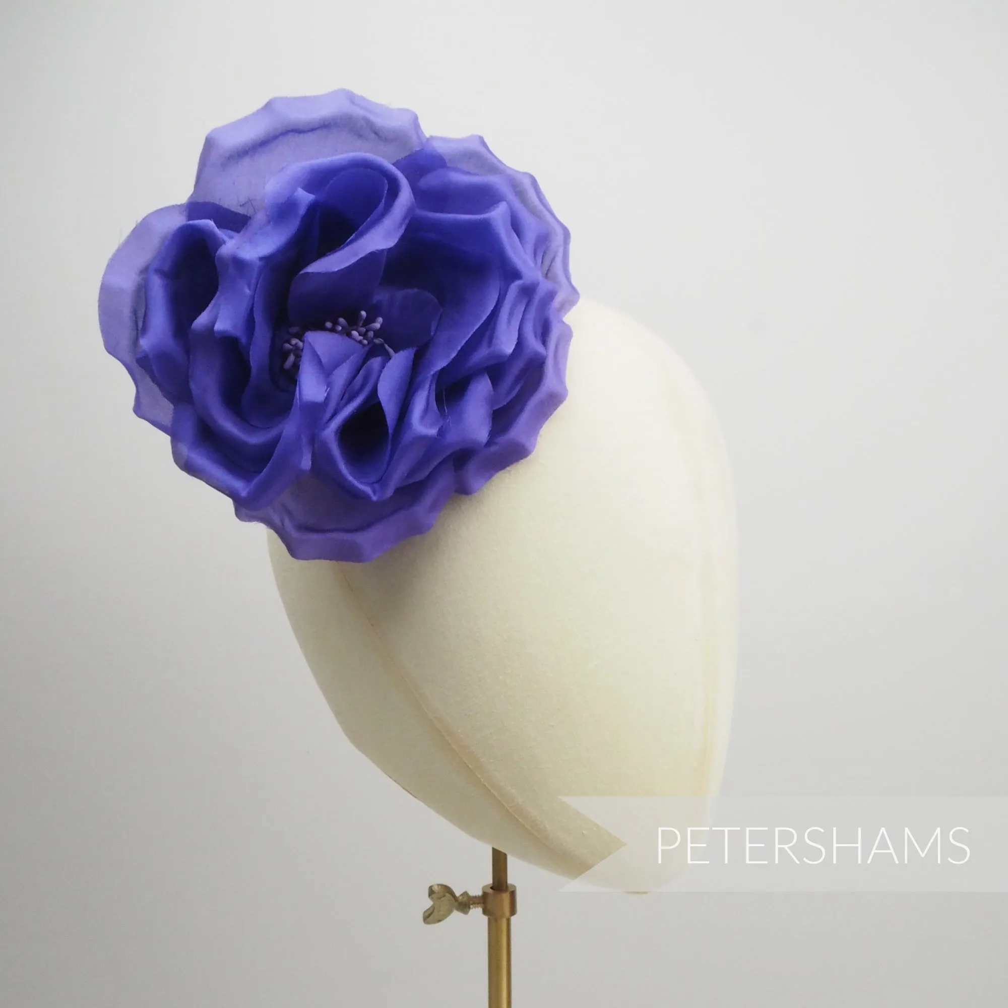 'Danielle' Large 15cm Silk Rose Millinery Flower Hat Mount