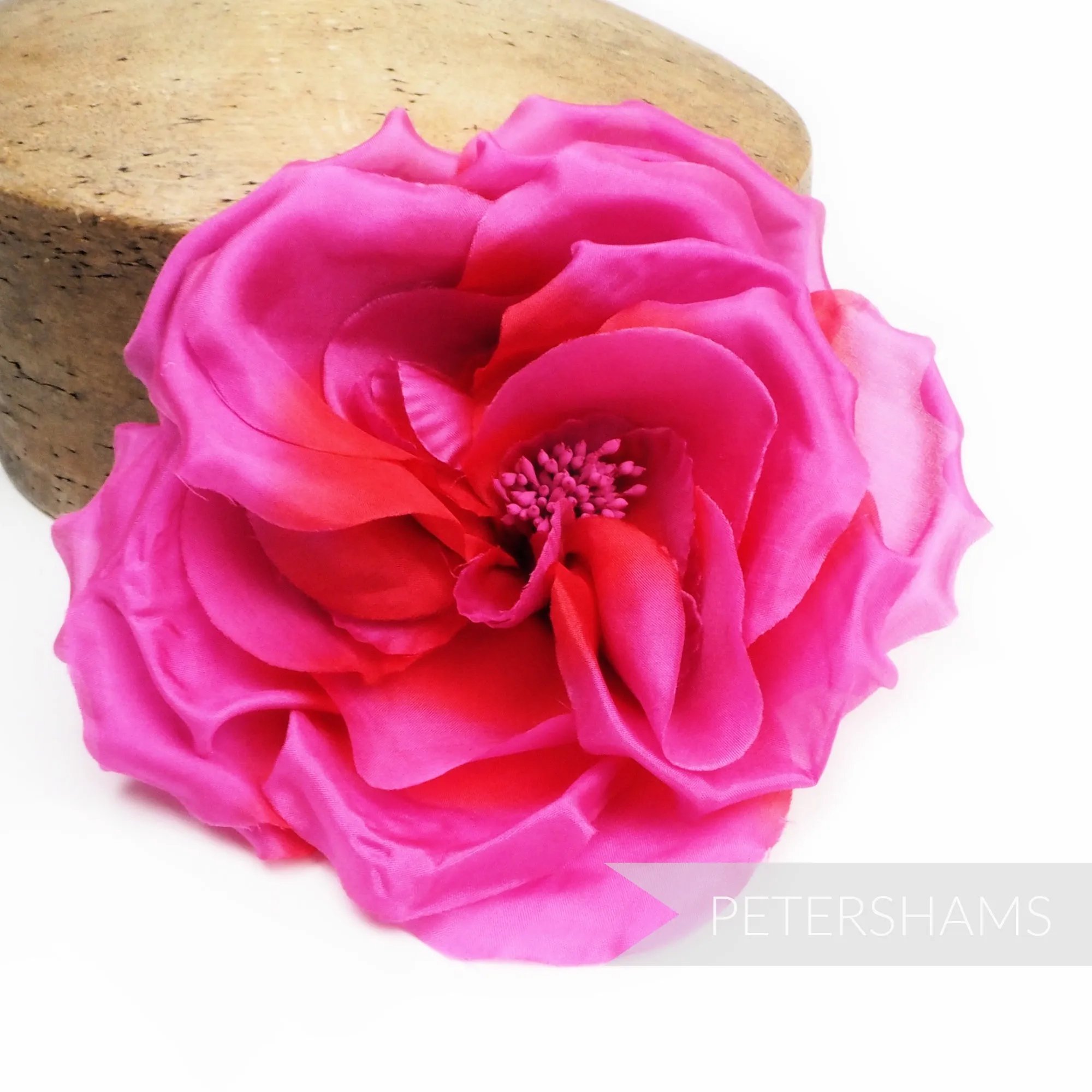 'Danielle' Large 15cm Silk Rose Millinery Flower Hat Mount