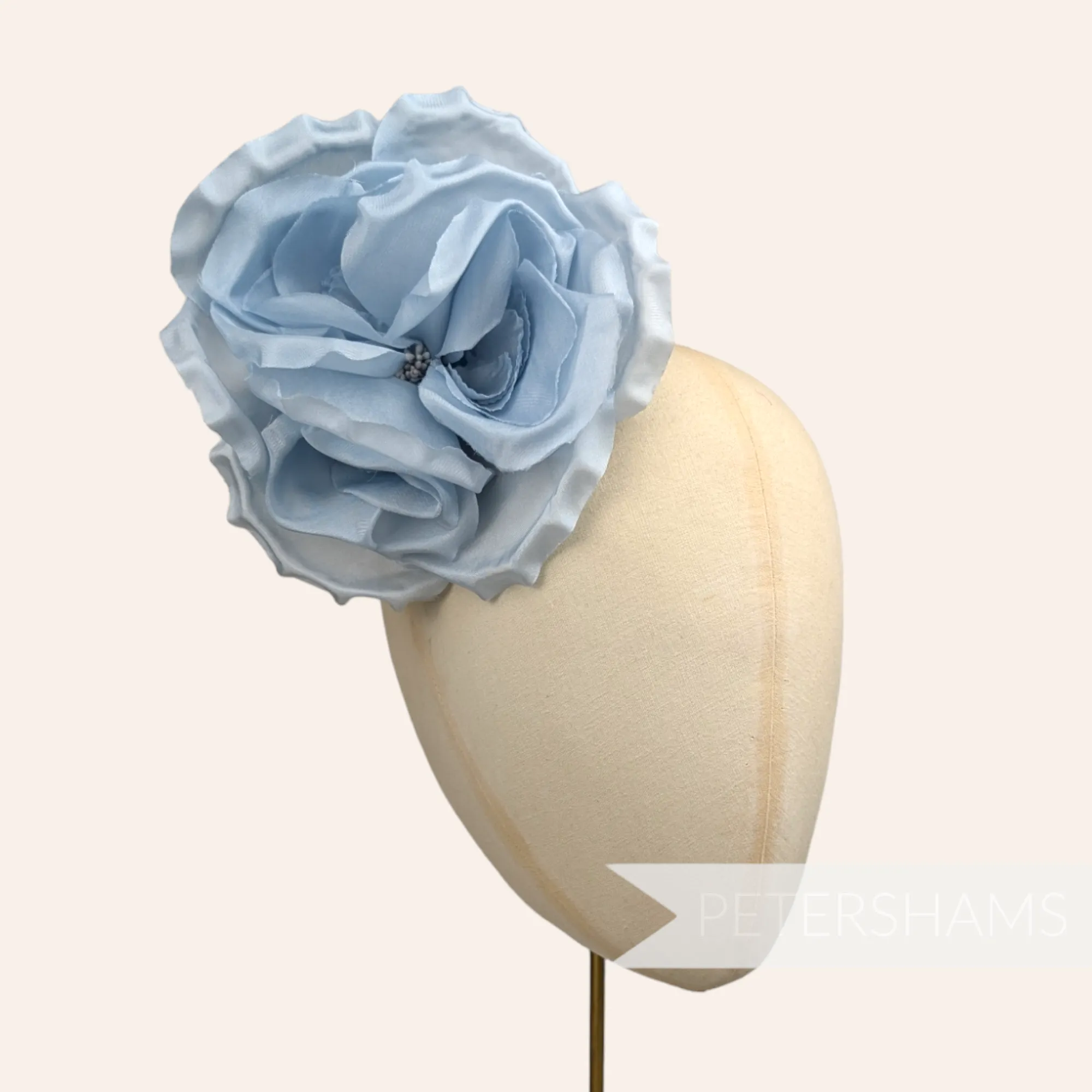 'Danielle' Large 15cm Silk Rose Millinery Flower Hat Mount