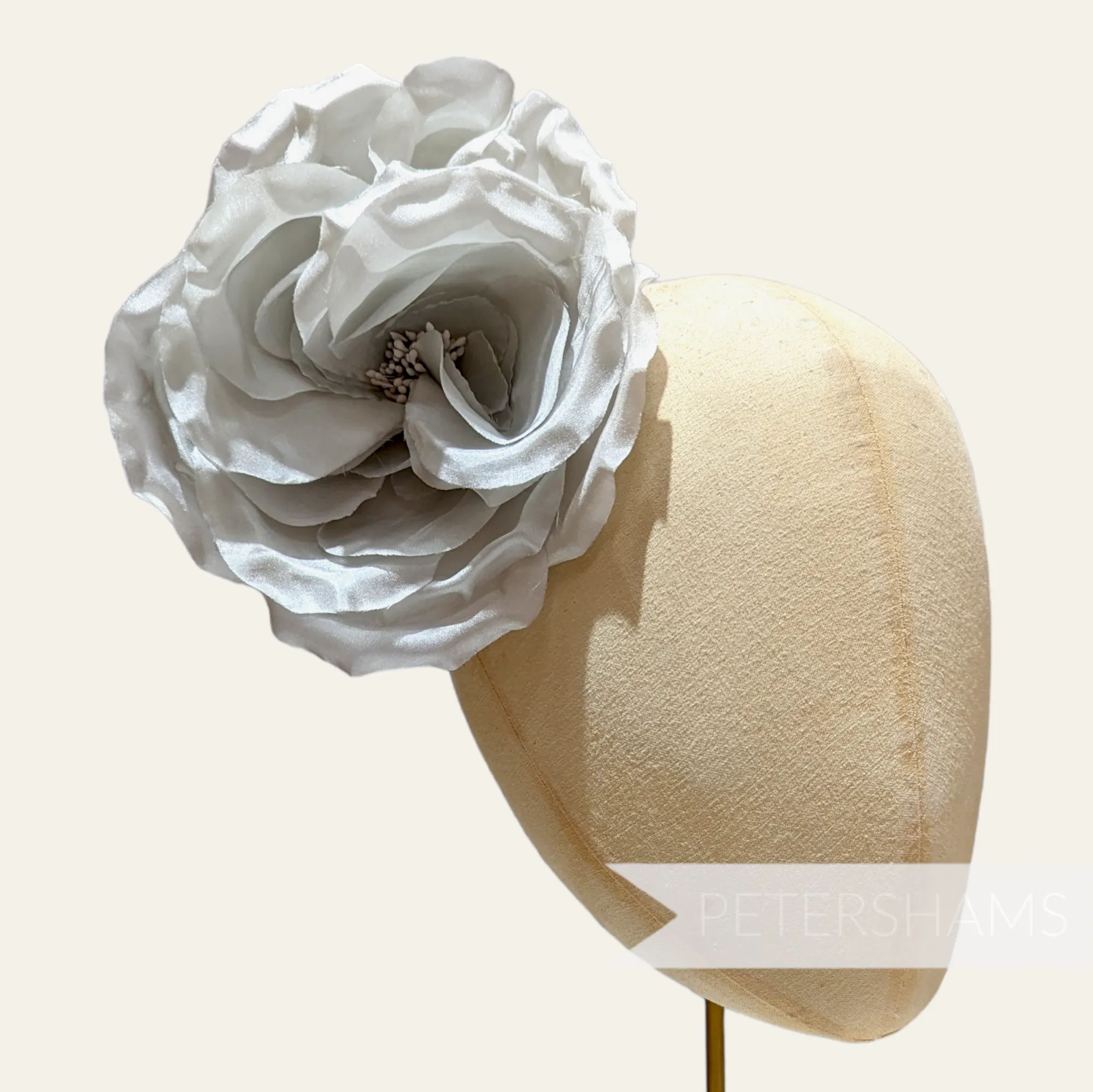 'Danielle' Large 15cm Silk Rose Millinery Flower Hat Mount