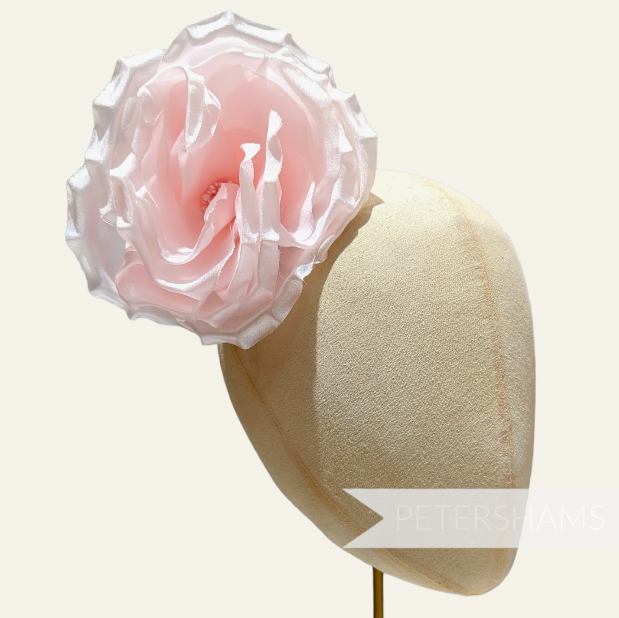 'Danielle' Large 15cm Silk Rose Millinery Flower Hat Mount