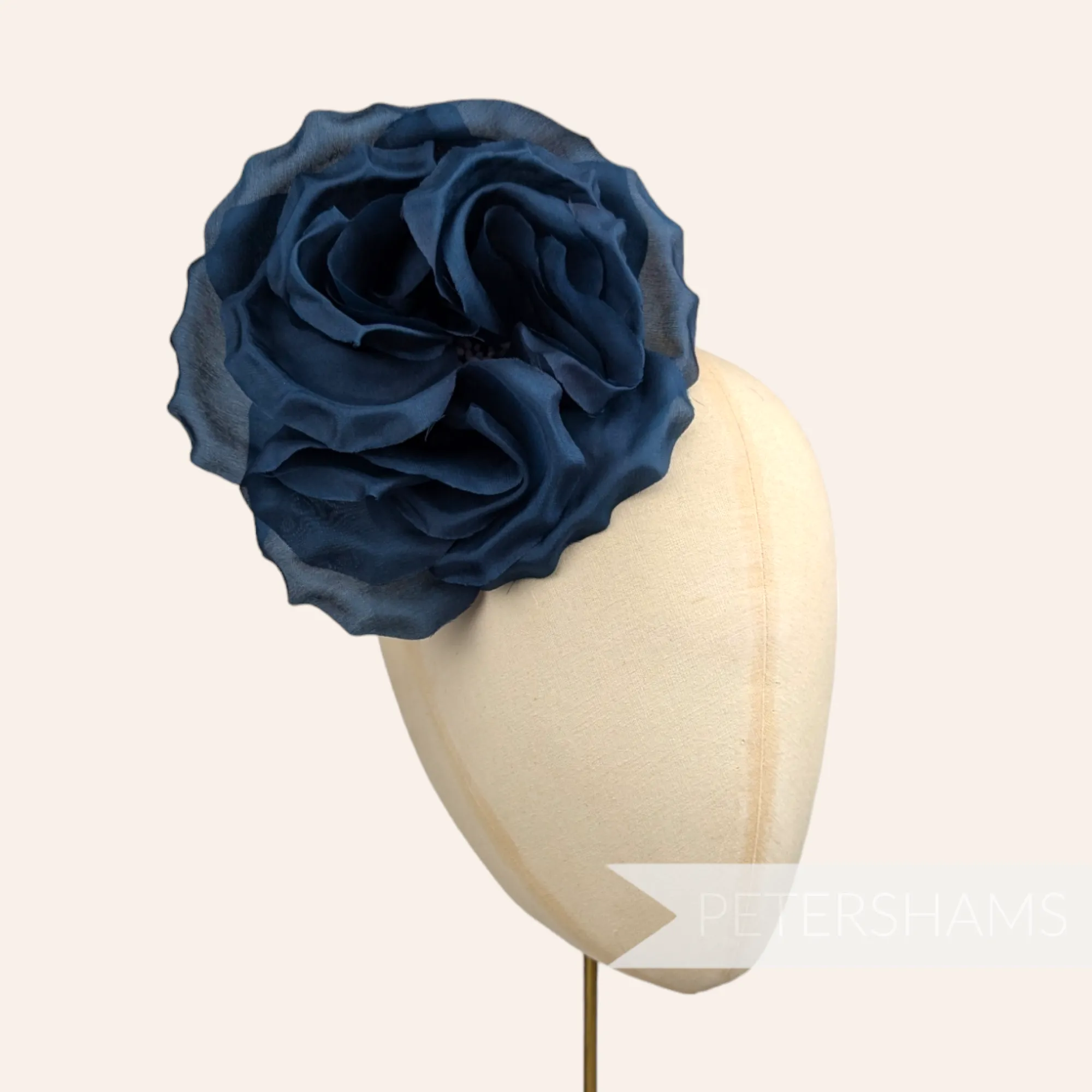 'Danielle' Large 15cm Silk Rose Millinery Flower Hat Mount