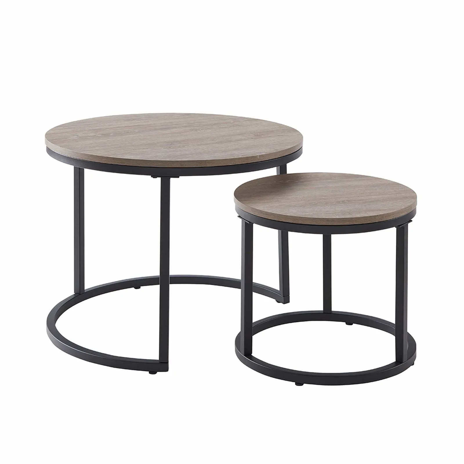 ECHO 600 Nested Coffee Table Set Oak by Censi