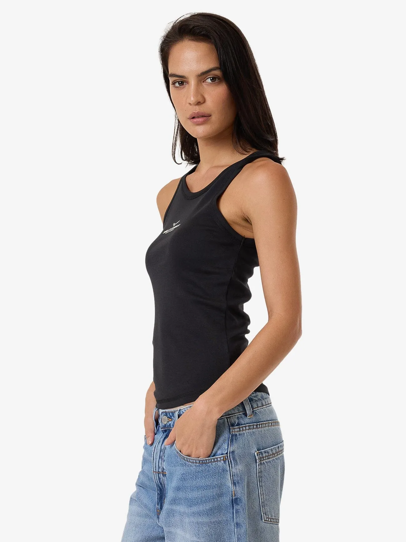 Emblem Of Strength Sloane Tank - Washed Black