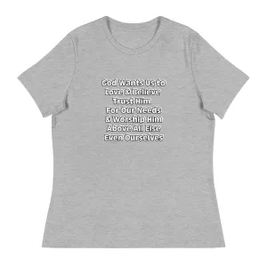 GG - Women's Relaxed T-Shirt - Creator of Universe