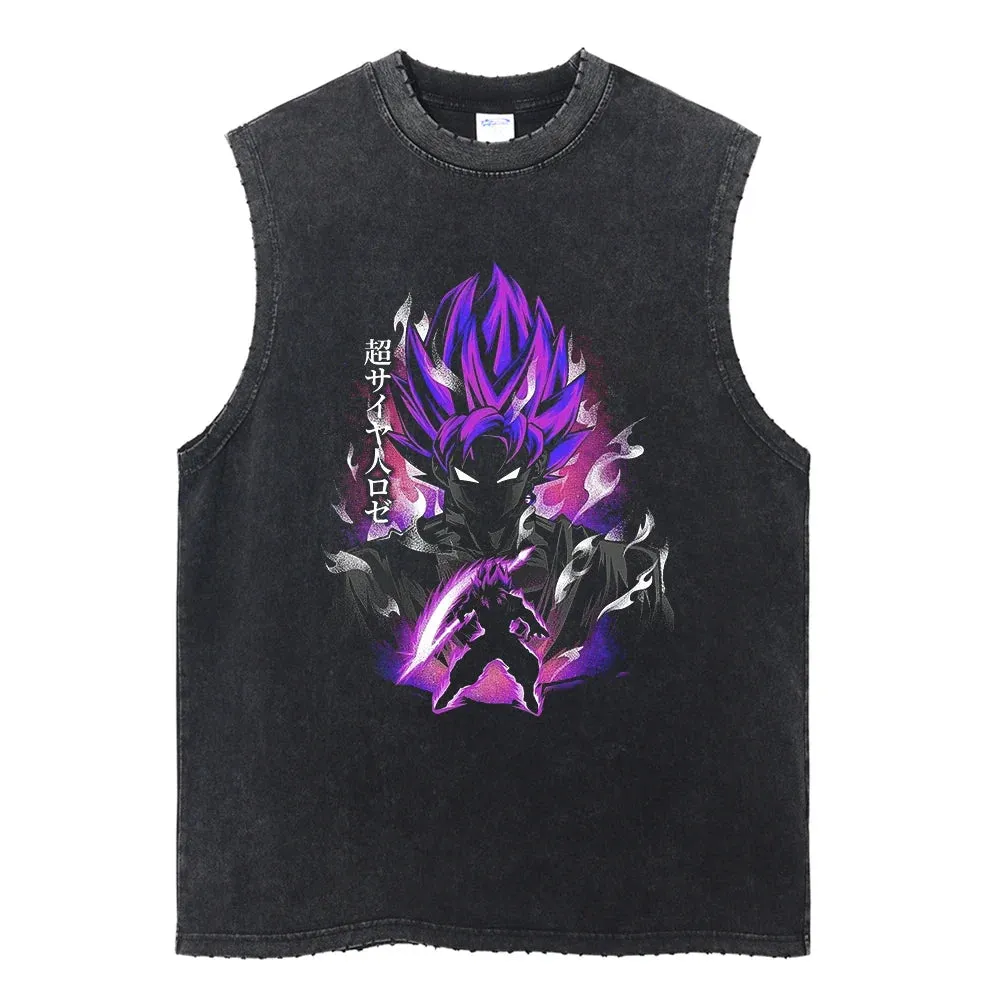 Goku Black Vintage Tank Top | Otakumise