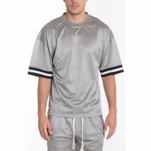 Grey Mesh Jersey T-shirt