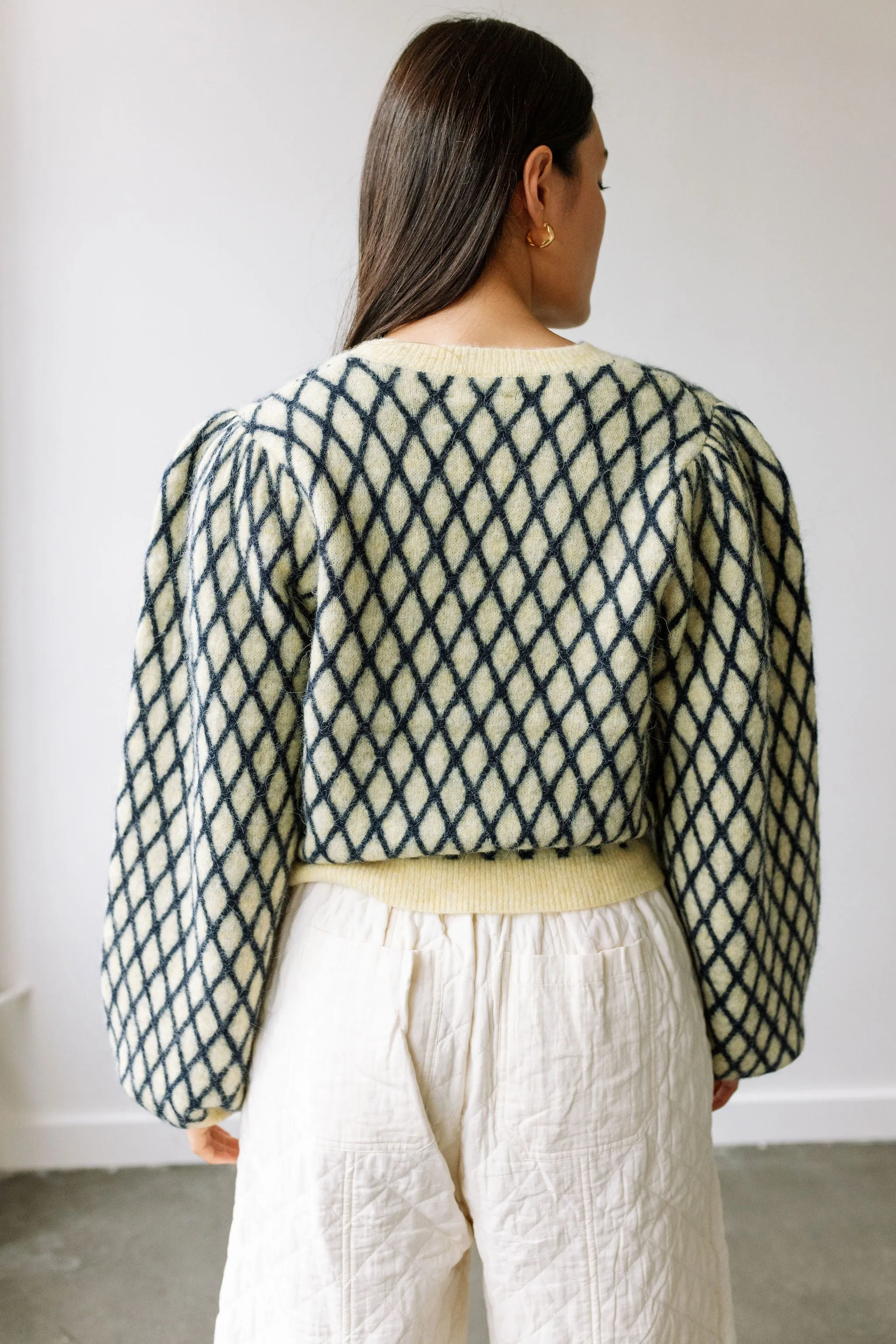 Harlequin Sweater - Lovely Yellow