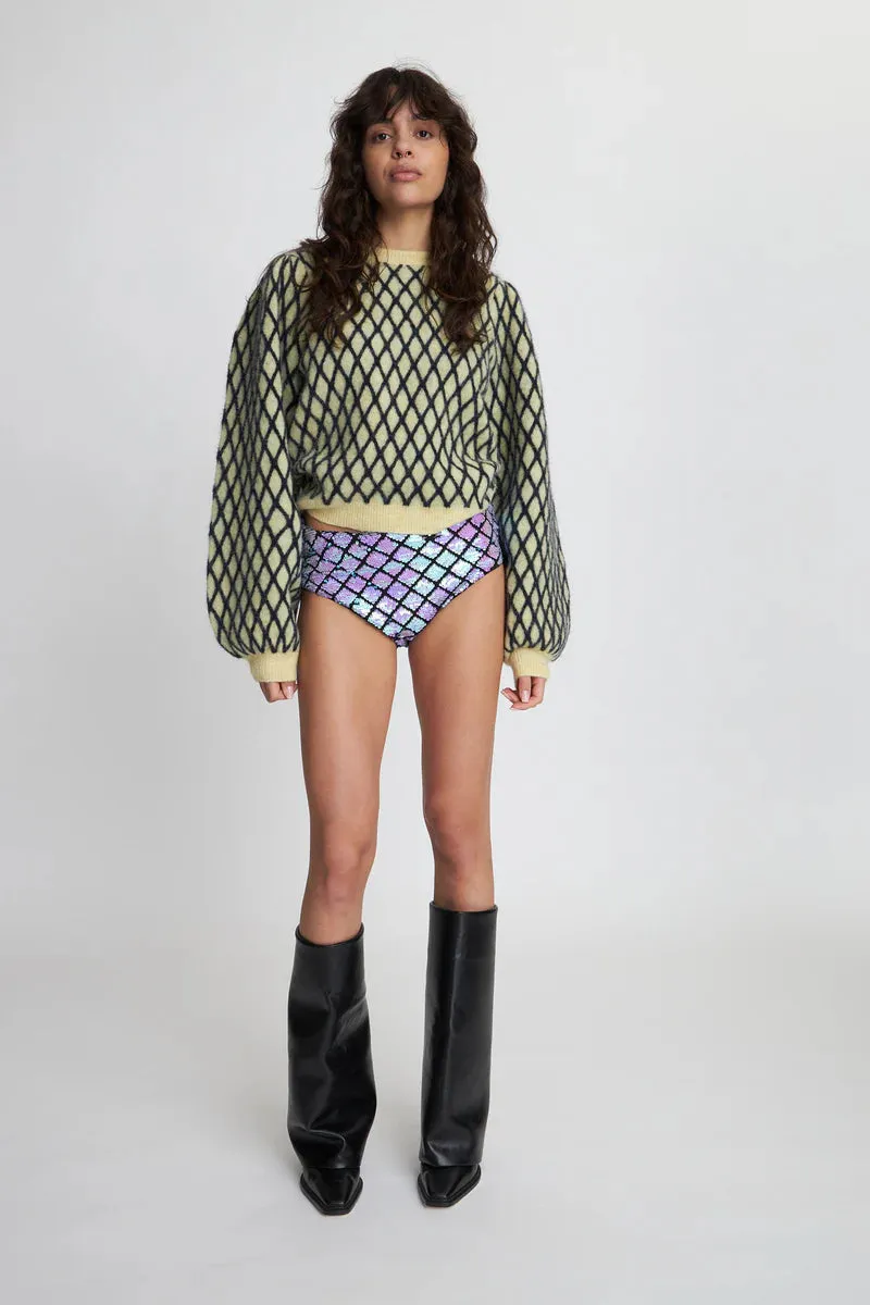 Harlequin Sweater - Lovely Yellow