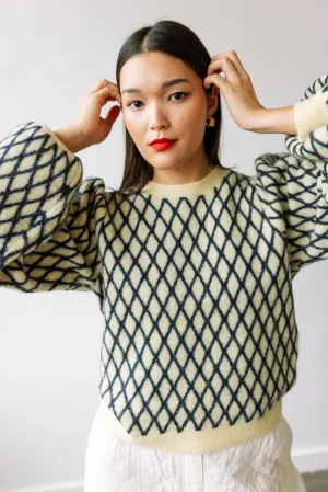Harlequin Sweater - Lovely Yellow