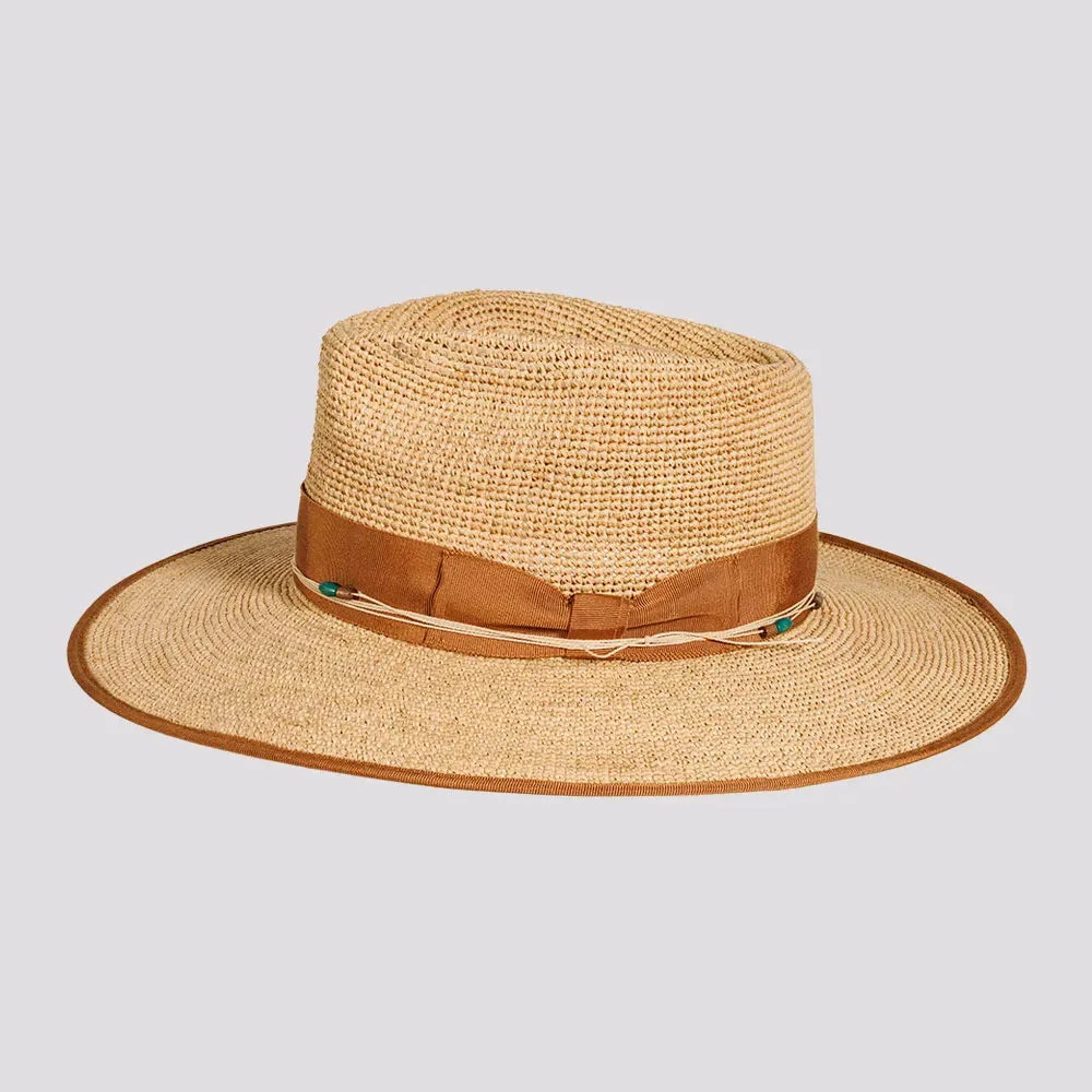 Inari | Womens Crocheted Raffia Straw Sun Hat