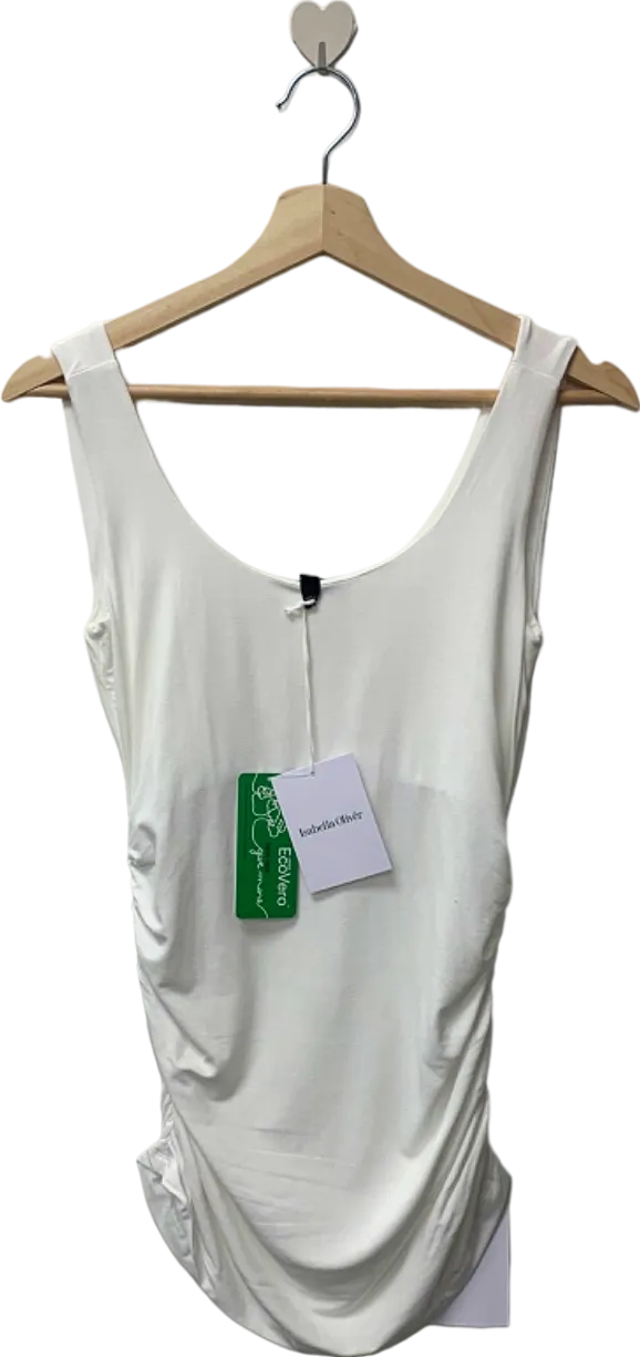 Isabella Oliver White The Maternity Tank with Lenzing ECOVERO Viscose SZ2 UK 10