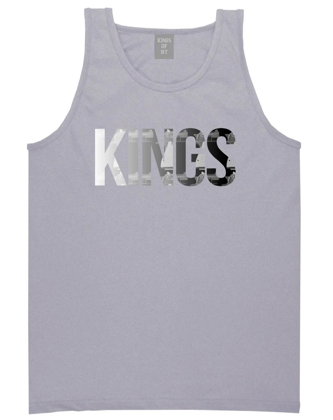 KINGS Gun Pattern Print Tank Top