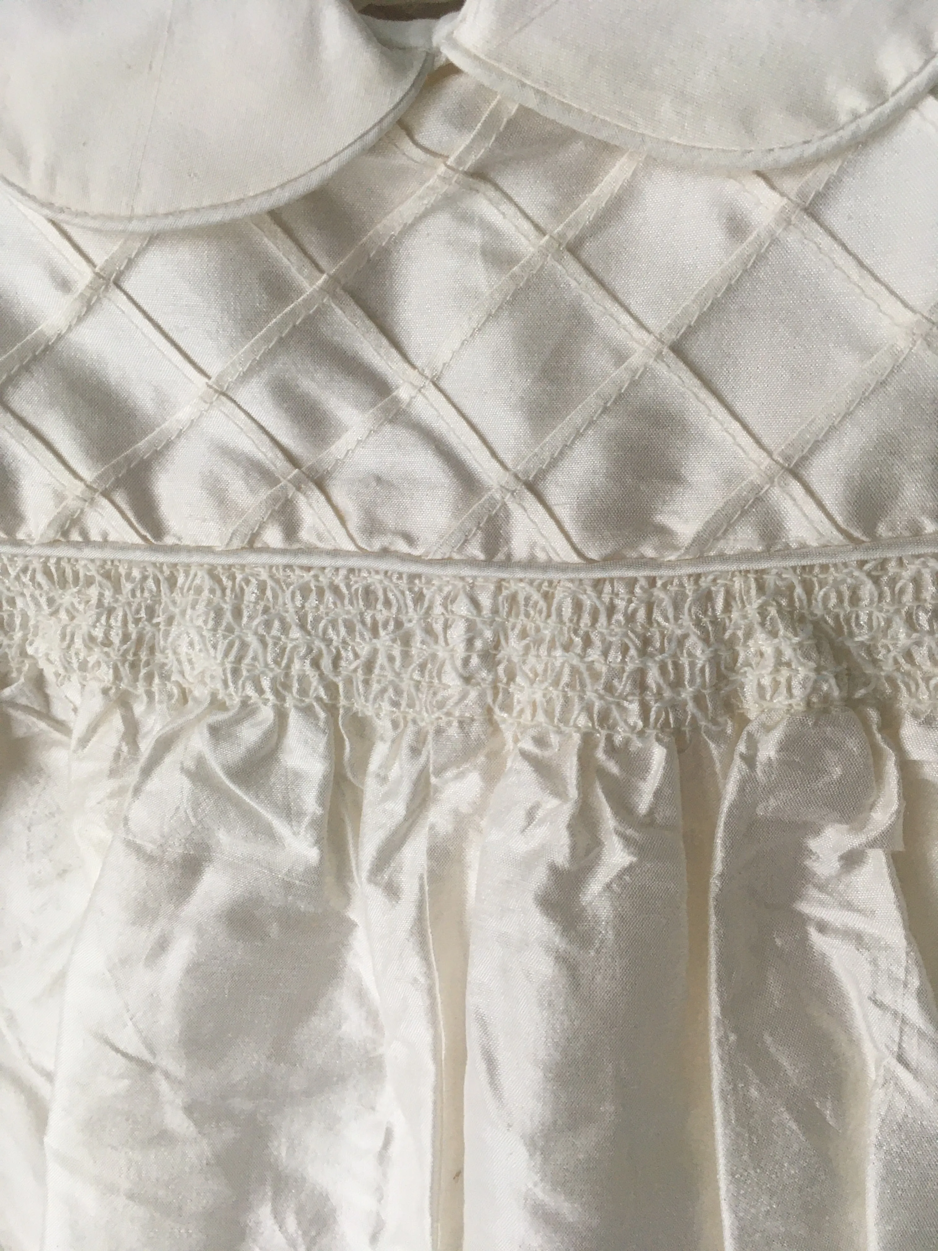 Laura Ashley Silk Baptism Romper