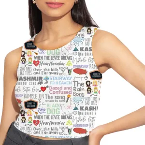 Led Zeppelin AOP Crop Tank