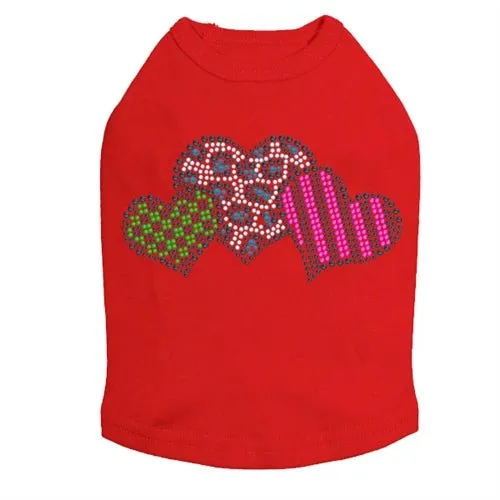 Leopard, Checks, & Stripes Multicolor Hearts Tank - Many Colors