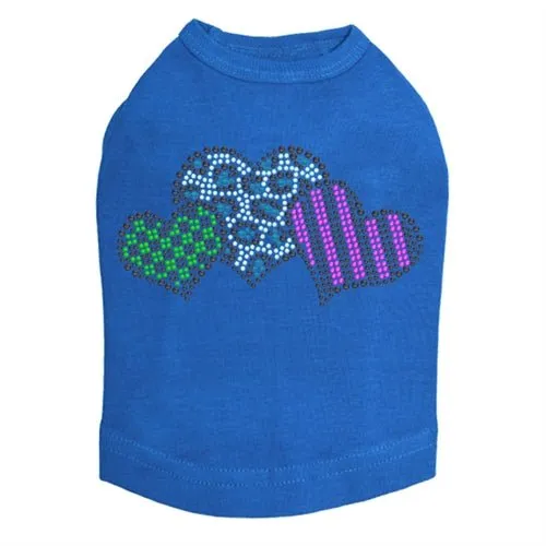 Leopard, Checks, & Stripes Multicolor Hearts Tank - Many Colors