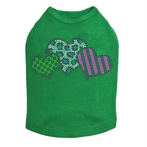 Leopard, Checks, & Stripes Multicolor Hearts Tank - Many Colors