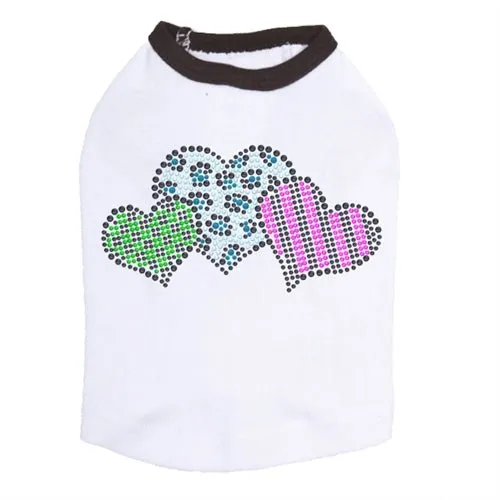 Leopard, Checks, & Stripes Multicolor Hearts Tank - Many Colors