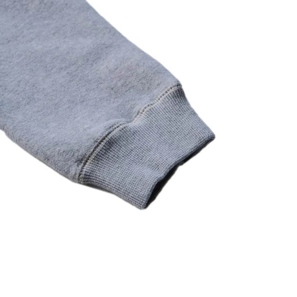 Loop & Weft Super Fluffy Knit Double-V Sweatshirt (Gray)