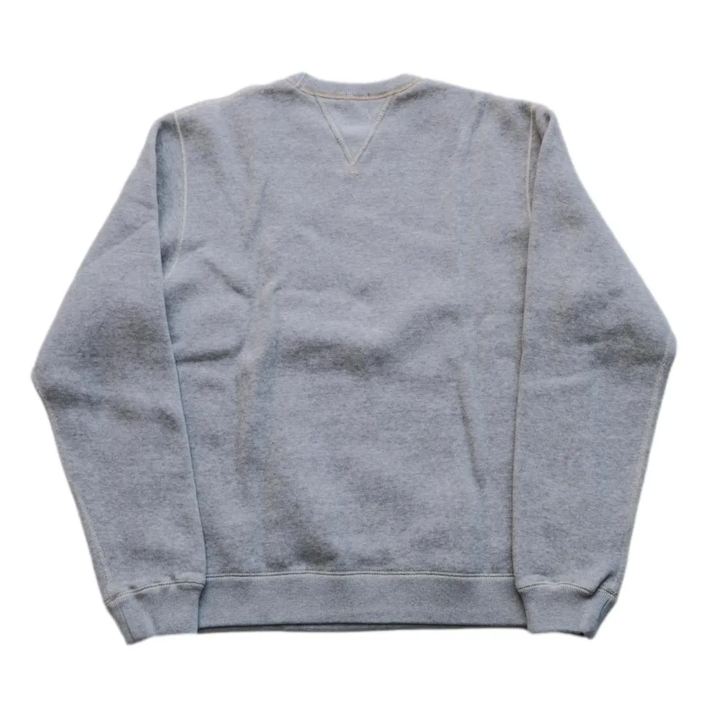 Loop & Weft Super Fluffy Knit Double-V Sweatshirt (Gray)