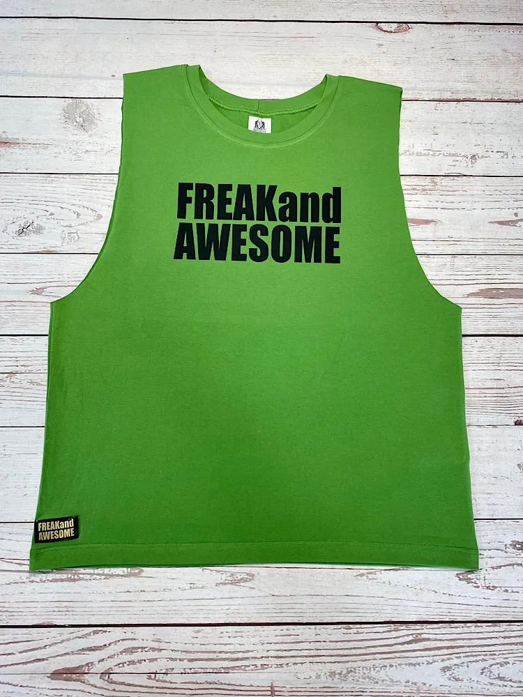 Mens Muscle Tank Olive & Green