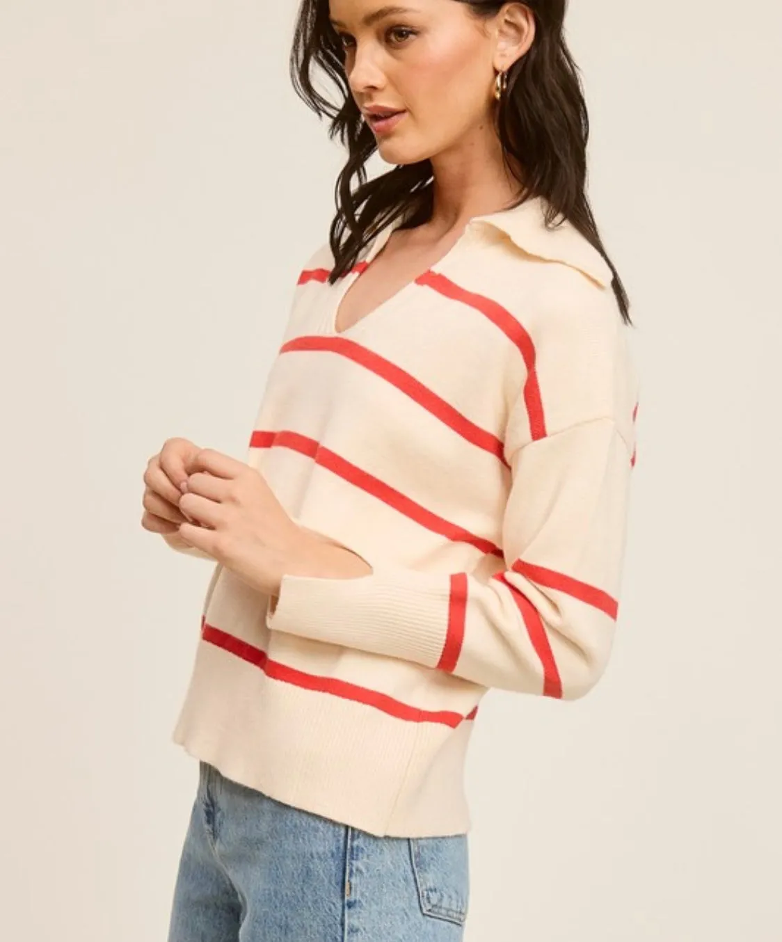 Merry Stripe Knit Top