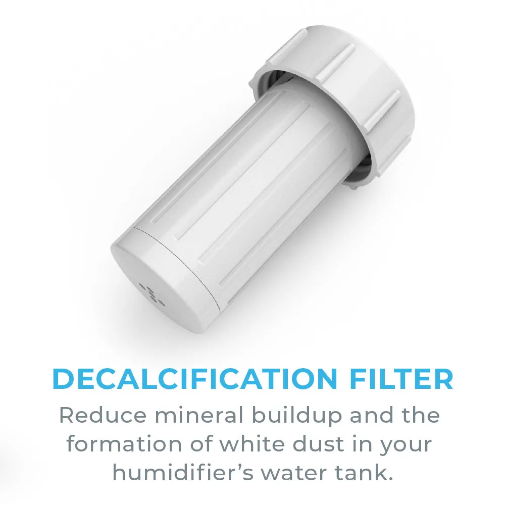 MistAire™ Premium Silver Humidifier with Decalcification Cartridge Filter (PEHUMIDIF & PEHUMGRY)
