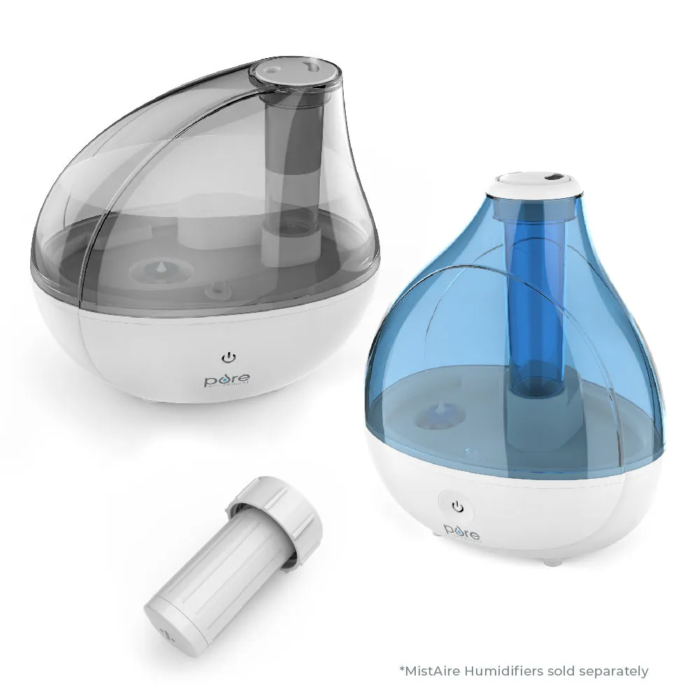 MistAire™ Premium Silver Humidifier with Decalcification Cartridge Filter (PEHUMIDIF & PEHUMGRY)