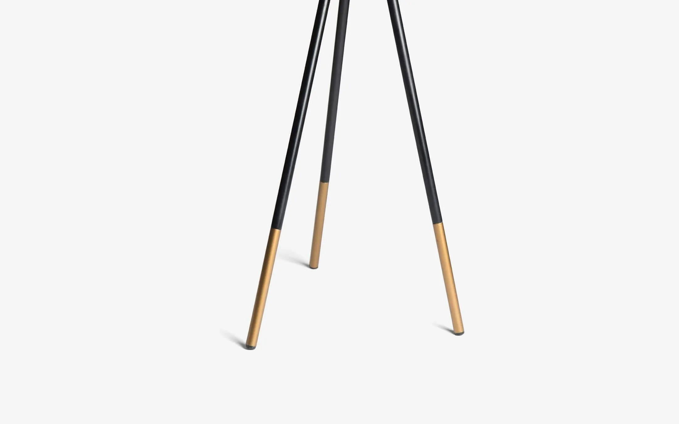 Modern Black Metallic Floor Lamp Light Tripod Base For Home & Party Decor